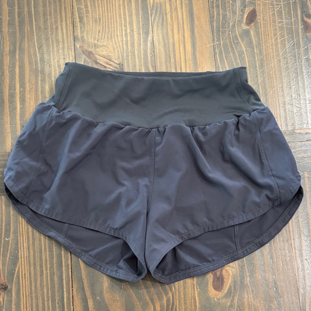 High-Waist Charcoal Women’s Athletic Shorts